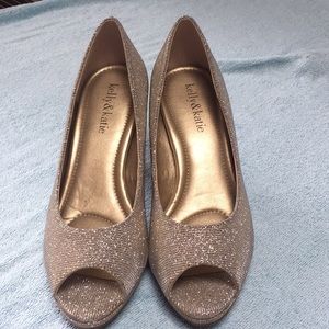 Sparkle heels with peek-a-Boo toe!